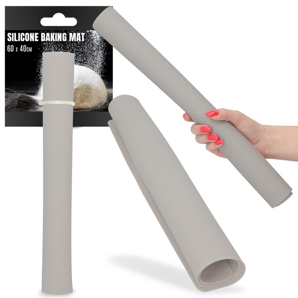 Silikonmatte 60 X 40 Backmatte Backbrett Silikon Teigmatte Rollmatte Silikonpad-image