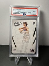 2021 Court Kings Josh Giddey Rookie #5 RUBY /149 Works in Progress PSA 9