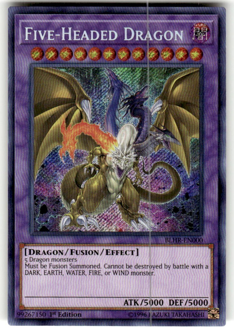 Five-Headed Dragon BLHR-EN000 Battles of Legend: 1st Edition NM Five-Headed Dragon BLHR-EN000 Battles of Legend: 1st Edition NM