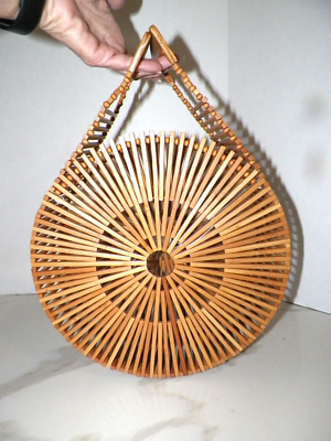 CULT GAIA BAMBOO BROWN ZAHA HANDMADE PURSE NIB | eBay