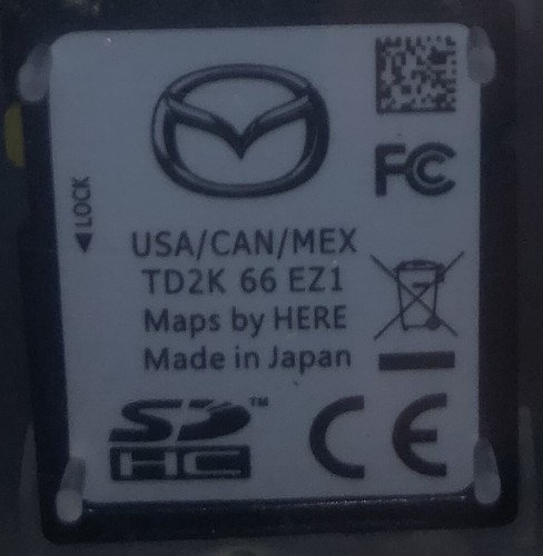 202122 Mazda 3 CX-5 CX-9 CX-30 Navigation SD Card Map TD2K66EZ1 USACANMEX