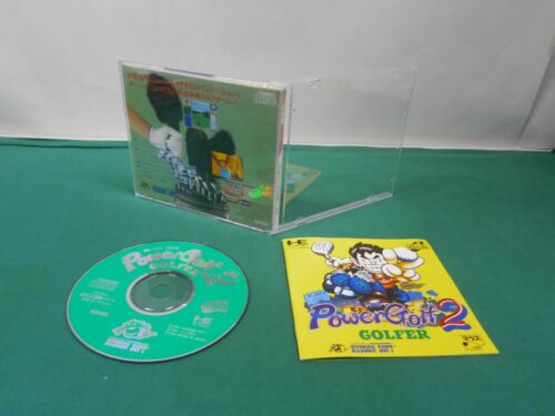NEC PCEngine SUPER CD-ROM - POWER GOLF 2 - copy Inlay. JAPAN. GAME. Work. 14009 - Picture 1 of 8
