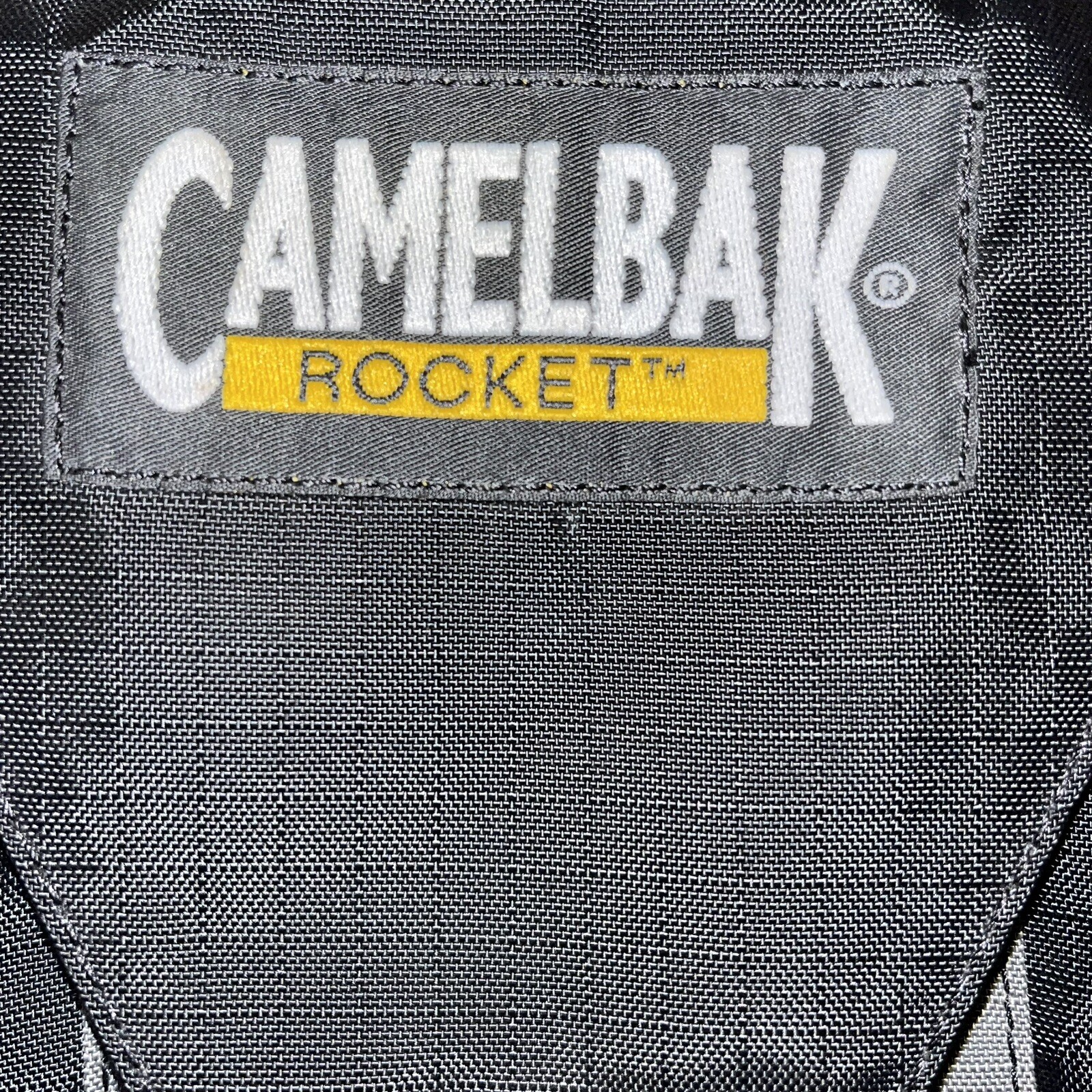 Camelbak Rocket Hydration Pack Black Yellow Backpack 72oz 2.1L No Bladder