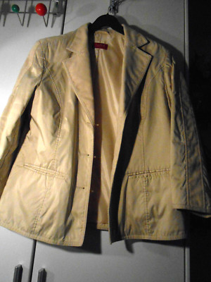 TAIFUN Collection Damen Jacke  Beige Gr.42 Polyester leicht gefüttert
