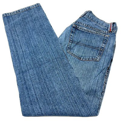 Hugo Boss Mens Slim Fit Med Wash Jeans Tag 31x32 Fits 29x31 Button Fly 