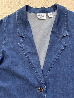 Vintage Joanna Denim Blazer. Size Petite L, denim southwest Vintage Joanna Denim Blazer. Size Petite L, denim southwest