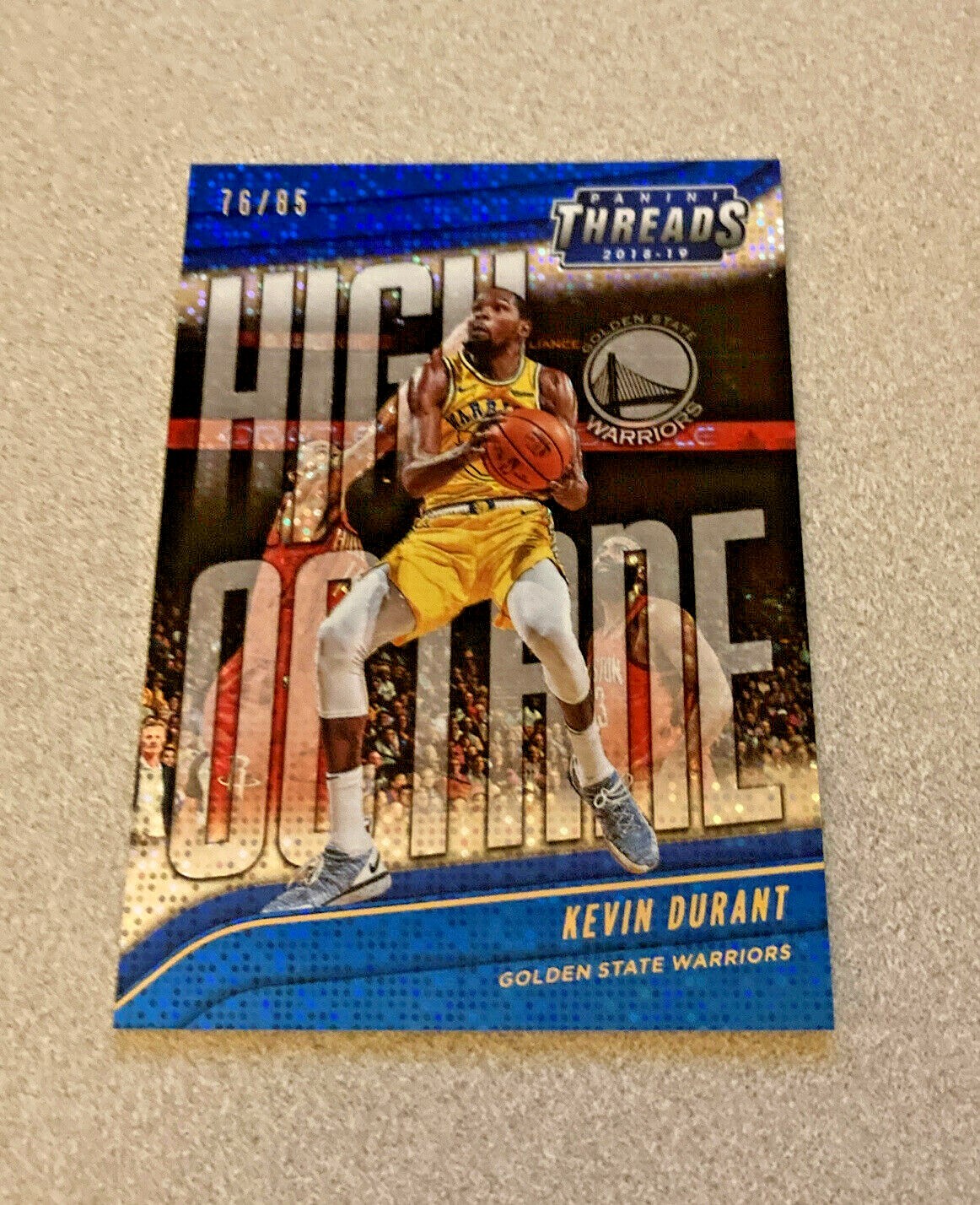 2018-19 Panini Threads High Octane #4 Kevin Durant Warriors 76/85