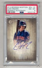 CLINT FRAZIER 2014 BOWMAN INCEPTION AUTO AUTOGRAPH RC PSA 8 NM-MINT YANKEES