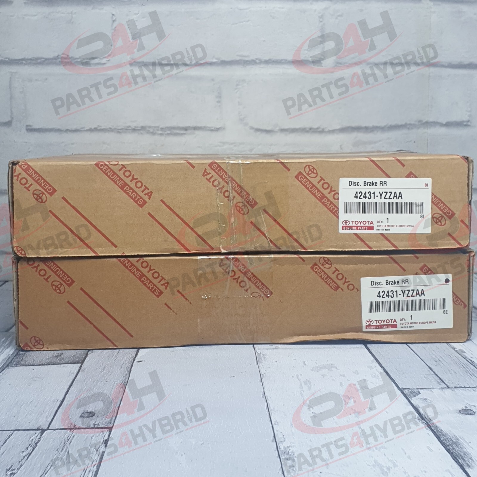 Genuine Toyota Avensis Rear Brake Discs ADT250 Diesel 2006-2008 Oem 42431-YZZAA