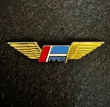 Piper  Wings Lapel Pin Aviation Aircraft Airplane for Hats , Vests , Gifts