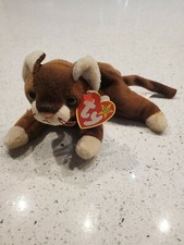 RARE Retired 1997 TY BEANIE BABY "POUNCE" Kitten with tags. Stored for 25 years