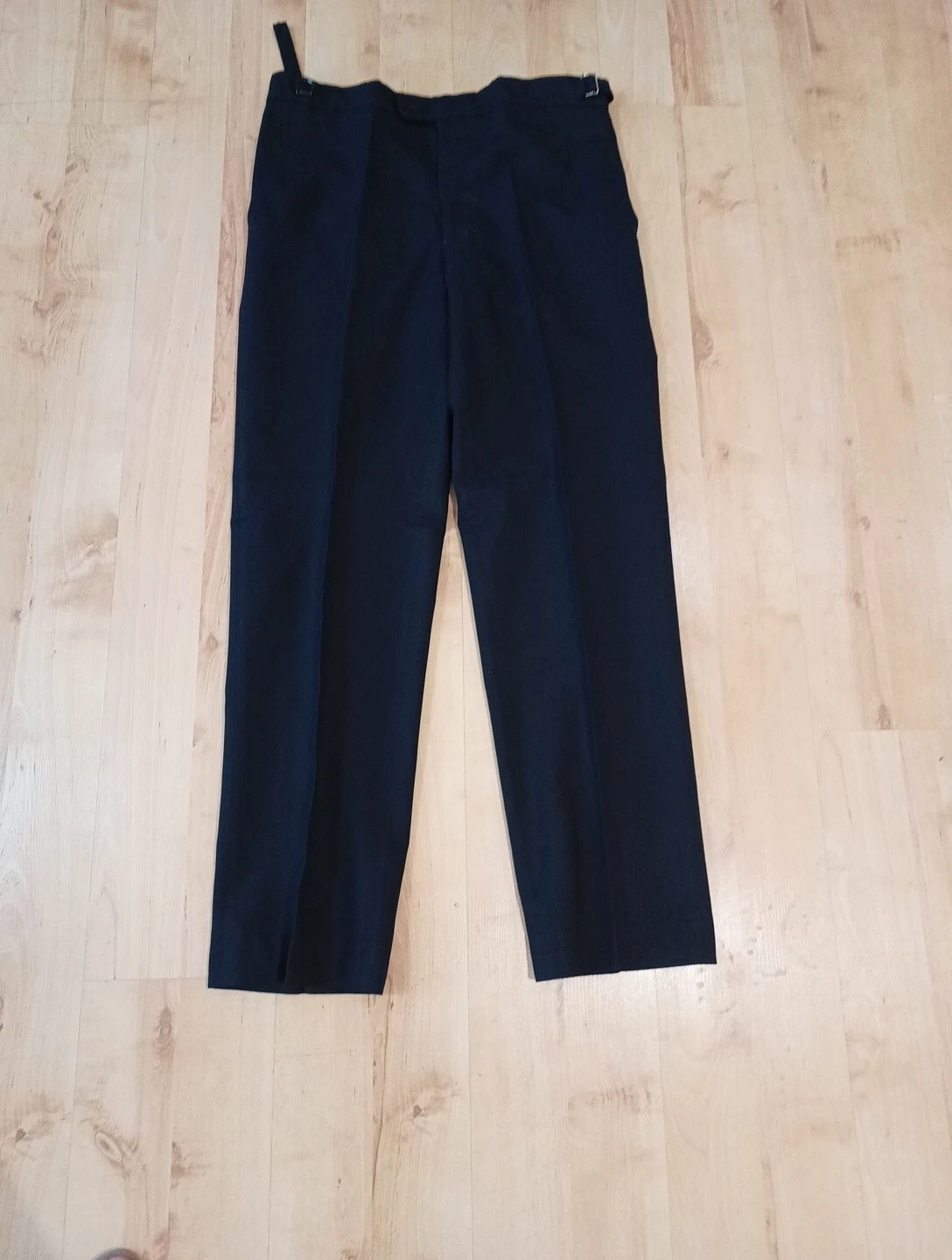 FH The Tailoring ExperienceMen's Trouser 100% Wool Black Size W34 L32
