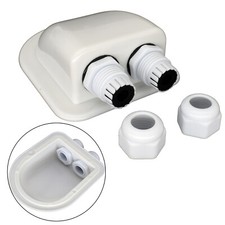 Abs Cable Entry Gland Waterproof Double Hole Junction Box Rv Solar Panel Roof Abs Cable Entry Gland Waterproof Double Hole Junction Box Rv Solar Panel Roof