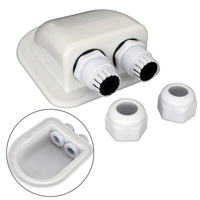 ABS Cable Entry Gland Waterproof Double Hole Junction Box RV Solar Panel Roof