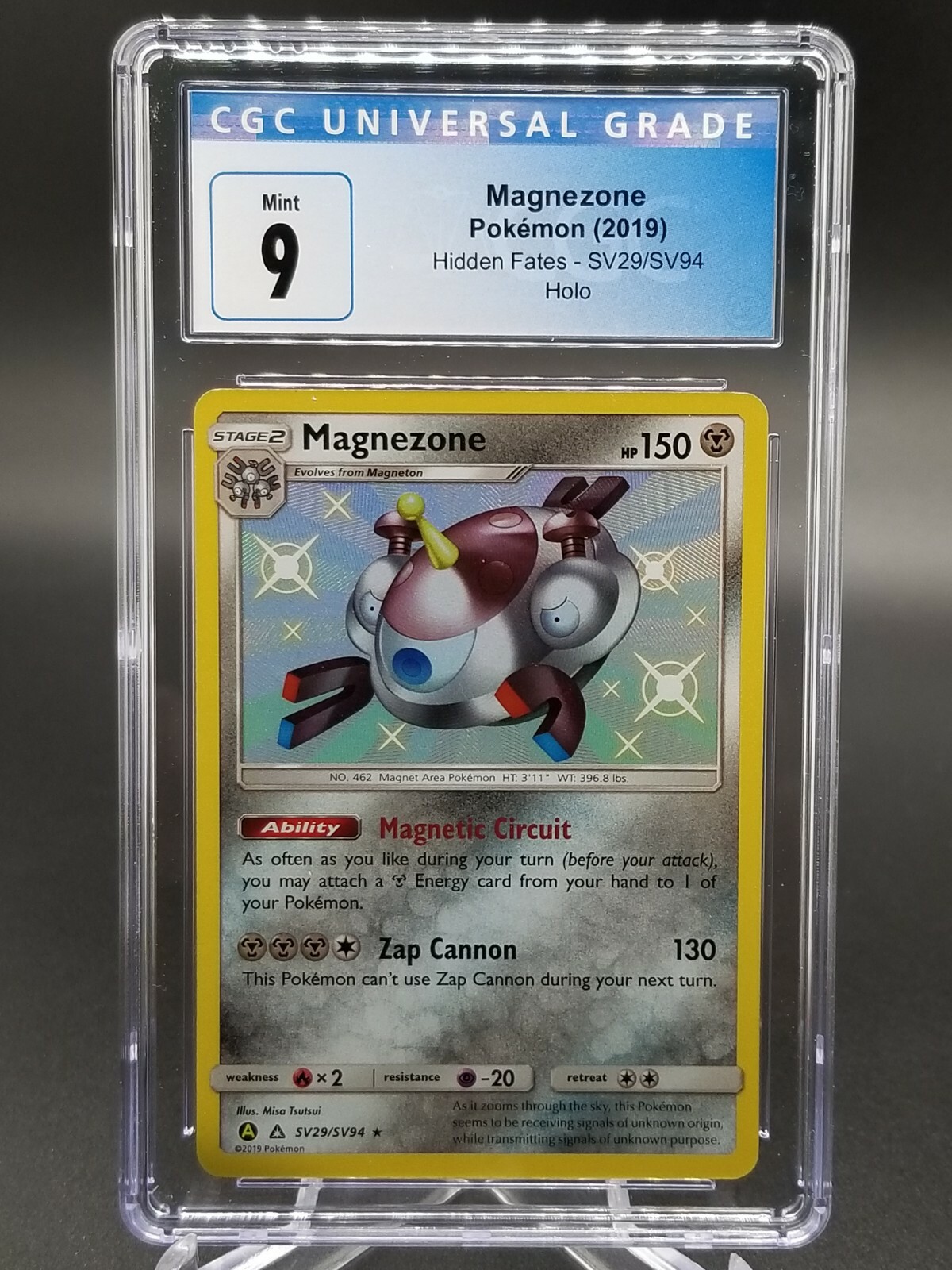 Cgc 9 Mint Magnezone Baby Shiny Hidden Fates Pokemon Card Sv29 Sv94 Ebay