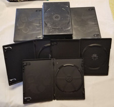 Lot Of 30 DVD Cases BLACK Single Disc CLEANED