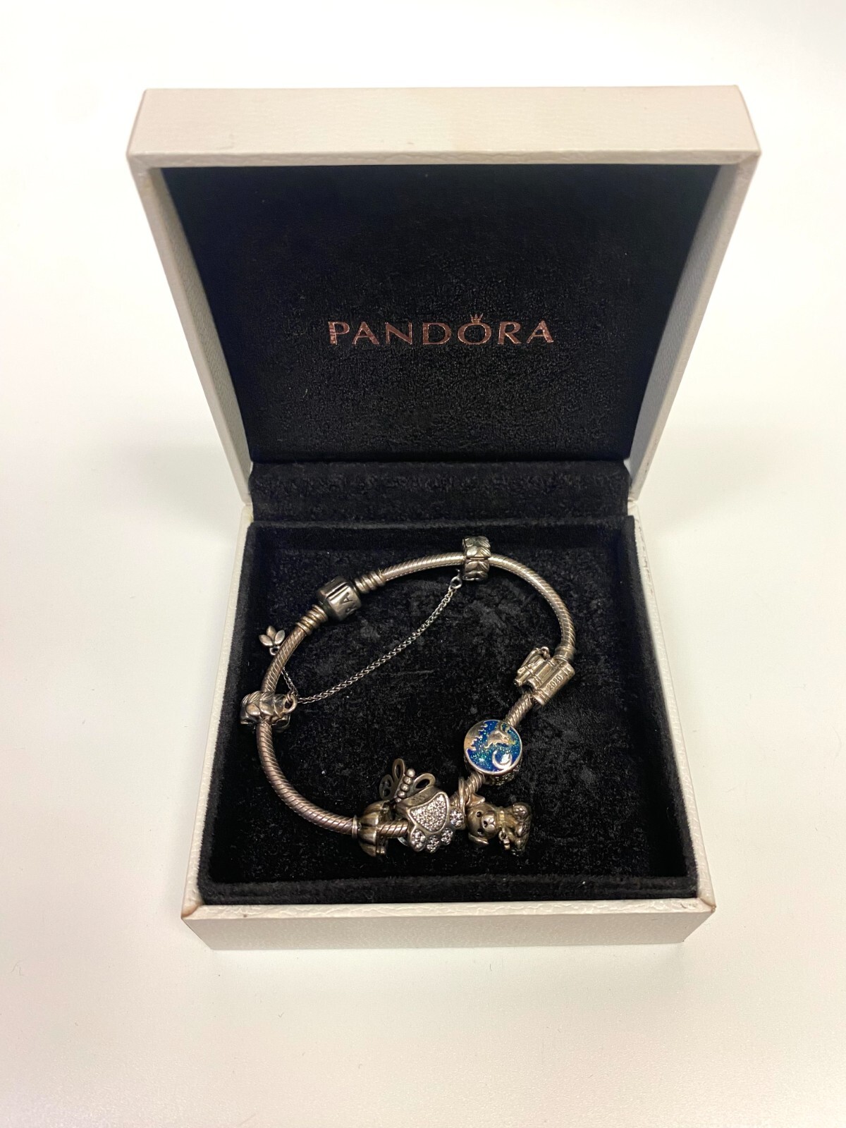 Pandora Solid Sterling Silver Multi-Charm Snake B… - image 13