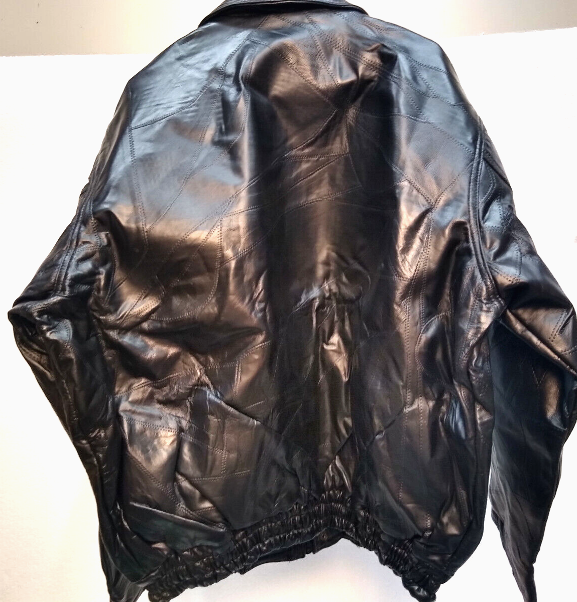 GENUINE LEATHER,Italian Mosak Design, Top Grain Lamb Skin Jacket