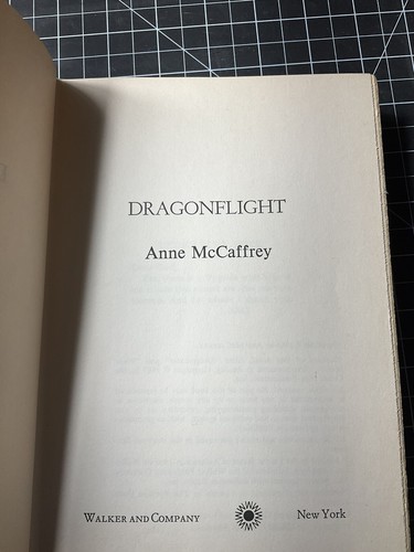 Rare Dragonflight ANNE MCCAFFREY First HC Edition 1968 1st Dragonriders of Pern - Picture 17 of 21