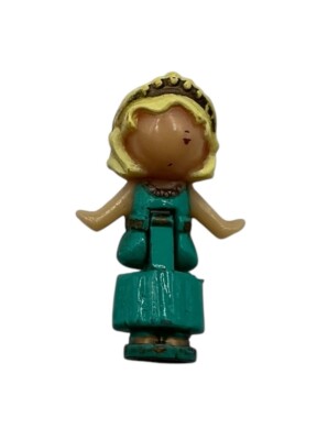 Vintage Polly Pocket Rose Dream Locket Puppe Figur Aus Der Kette 1993 Bluebird