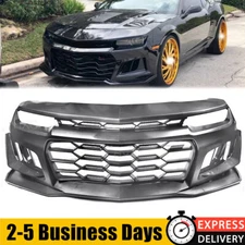 For 10-14 Chevy Camaro 5TH to 2014+ 6TH Gen 1LE Style Front Bumper Cover Set