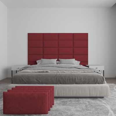 Wall Panel Pros 4 pack of 12x24'' Upholstered Wall Panels in Velour