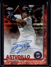 2019 Topps Chrome Sapphire Willians Astudillo Rookie Auto RC Orange #/25 Twins