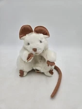 Folkmanis White Mouse Puppet Plush Full Body Realistic Animal Learning Toy 7"
