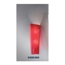 Rossini a 5247-30-r applique vesoi vetri colorati(rosso) 2x40w e14