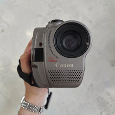 Canon Vintage 8mm Video Camcorder UC5000 Grey HiFi Stereo 20x Zoom Untested