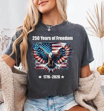 250 Years of Freedom Shirt, Patriotic Eagle USA Tee