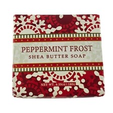 Greenwich Bay Trading Peppermint 6.35 oz 180 g Holiday Shea Butter Soap Bar