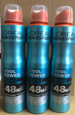 3 x 250ml XXL L'oreal Men Expert COOL POWER Anti-Perspirant Deodorant Spray
