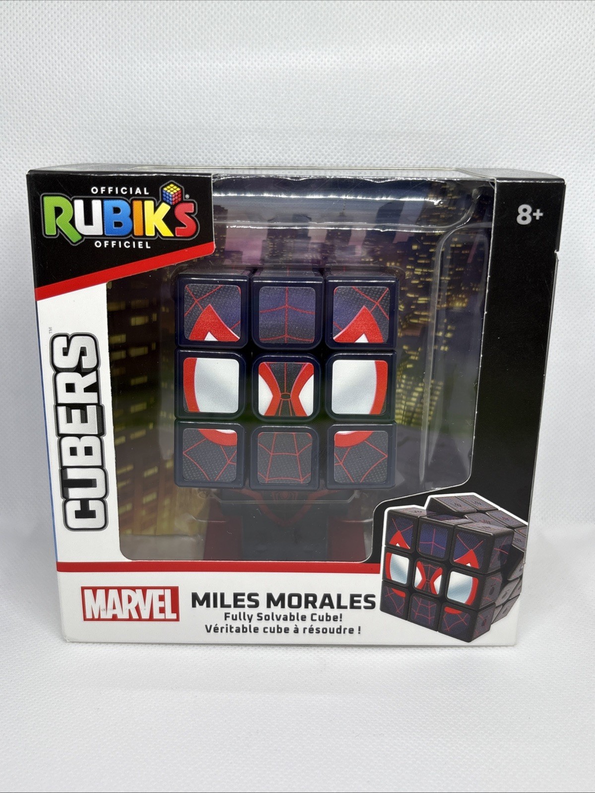 Spin Master - Rubik's Cube Miles Morales - Marvel - Spiderman Collectible Puzzle