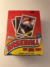 1988 TOPPS BASEBALL WAX BOX (36 PACKS) The Real One Bubble Gum Cards!!!