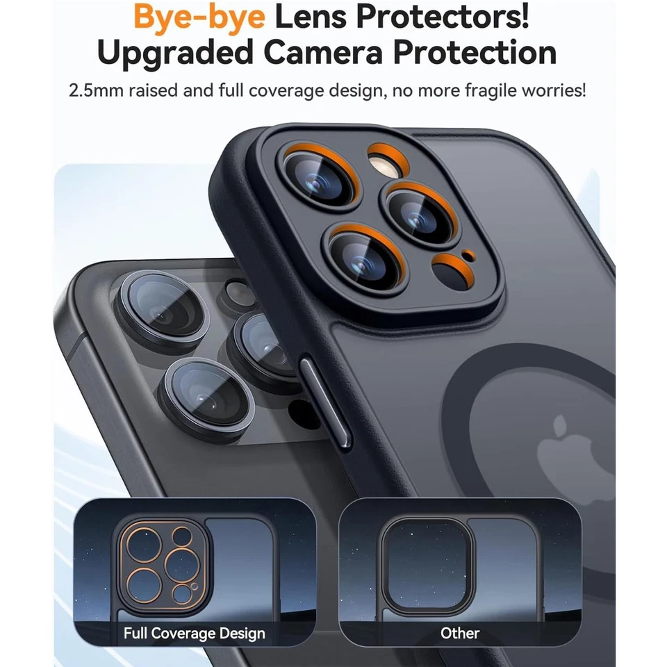 MagSafe Hülle für iPhone Case Schutzhülle Silikon TPU Hardcase Kameraschutz matt - Bild 2 von 4