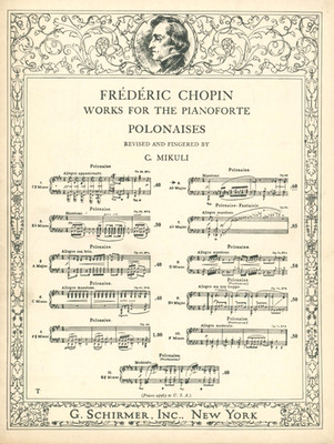 Vintage Chopin Heroic Polonaise Ab Major Op 53 Sheet Music Piano Solo Mikuli