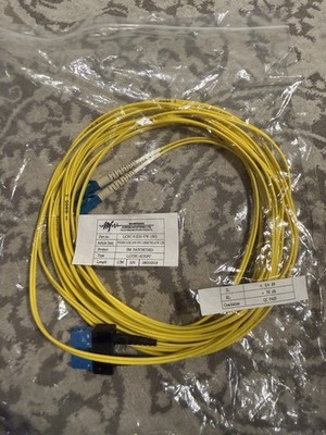 Glasfaser LWL Fiber Optic Patchkabel 9/125µ Single LSZH 1,5m LC-SC Duplex NEU