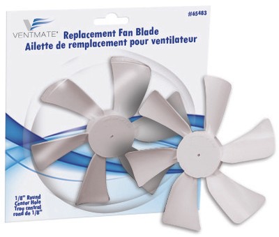 Ventmate 65484 6'' Exhaust Fan Blade Replacement CW (1/8'' D Hole Bore)