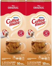 Nestle Coffee mate Liquid Coffee Creamer Singles, , 50 Ct Box Pack of 2 with