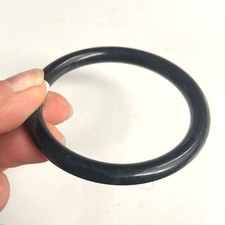 62.5mm Certified 100% Natural Grade A Black Xiu Jade Bangle Bracelet 1098