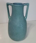Rookwood Art Pottery Vase 2562 small blue handled has chip