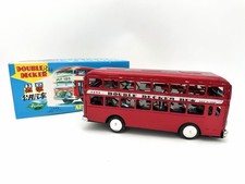 Tin Friction Double Decker Bus MF185 Made In China w Box Works