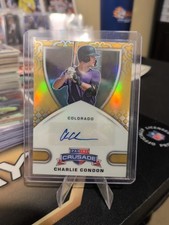 Charlie Condon 2025 Crusade  GOLD AUTO  /10