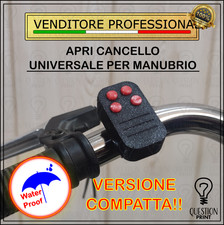 TELECOMANDO CANCELLO UNIVERSALE PER MANUBRIO MOTO BICICLETTA MONOPATTINO 433 Mhz