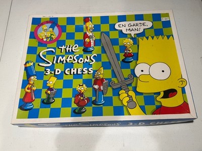 Vintage 1991 The Simpsons 3D Chess Set Board Game Classic | eBay