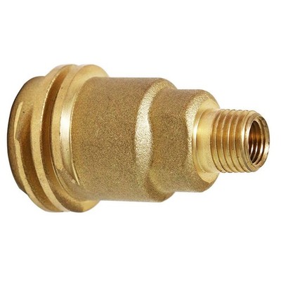 1PC Solid Brass QCC1 Gas Adapter for Propane Natural Gas 1/4'' Male Thread