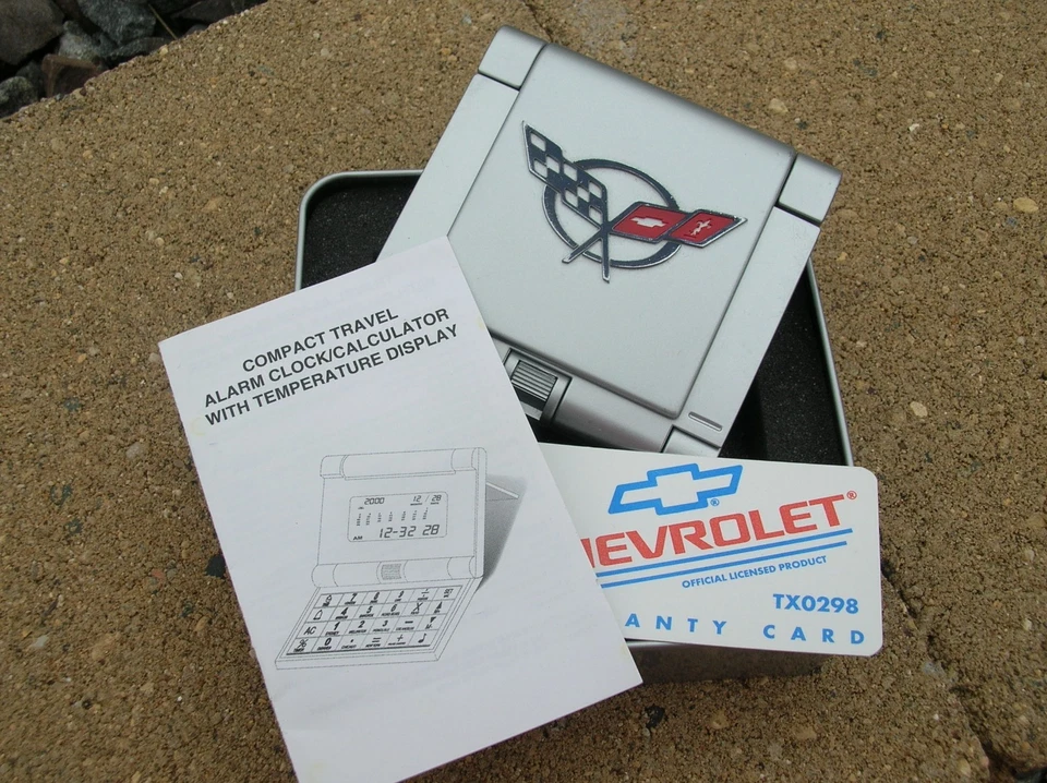 CORVETTE C-5--Travel Alarm Clock, Timer, Calulator, Thermometer - Image 3 of 4