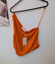 Burnt Orange Mango One Shoulder Top Brand New with Tags Size 10