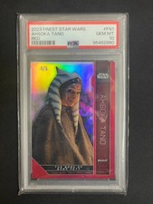Ahsoka Tano 2023 Topps Finest Star Wars /5 PSA 10 Red Refractor #FN-1